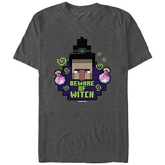 Men's Minecraft Beware Of Witch Graphic Tee