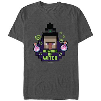 Men's Minecraft Beware Of Witch Graphic Tee