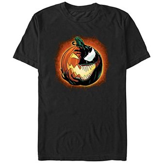 Men's Marvel Spider-Man Venomized Pumpkin Graphic Tee