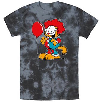 Men's Garfield The Cat Clown Bombard Wash Graphic Tee