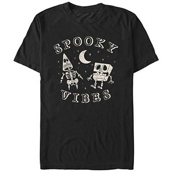 Men's SpongeBob SquarePants And Patrick Spooky Vibes Graphic Tee