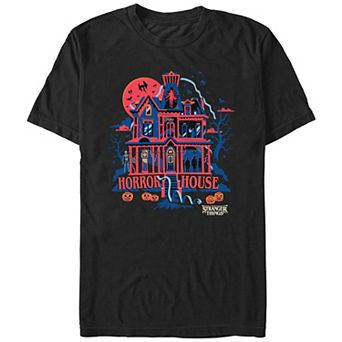 Men's Stranger Things Horror House Graphic Tee