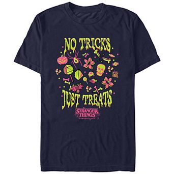 Men's Stranger Things No Tricks Just Treats Graphic Tee