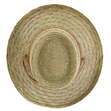 Kenny K Unisex Rush Straw 3 Inch Brim Gambler Hat