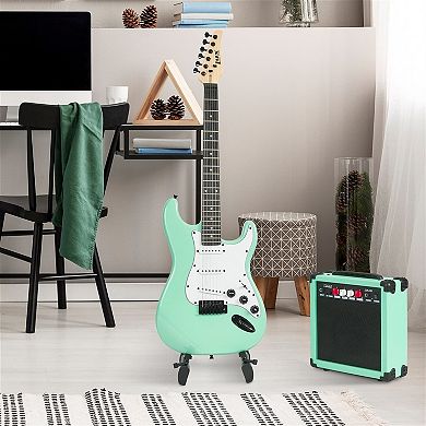 Lyxpro Cs 39” Electric Guitar Kit For Beginner With Amp Cable, 6 Picks & Guide