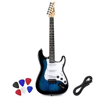 Lyxpro Cs 39” Electric Guitar Kit For Beginner With Amp Cable, 6 Picks & Guide