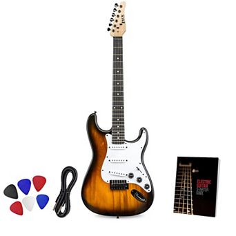 Lyxpro Cs 39” Electric Guitar Kit For Beginner With Amp Cable, 6 Picks & Guide