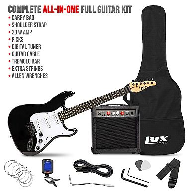 Lyxpro Electric Guitar Kit, 39” Electric Guitar With Amp & Electric Guitar Accessories