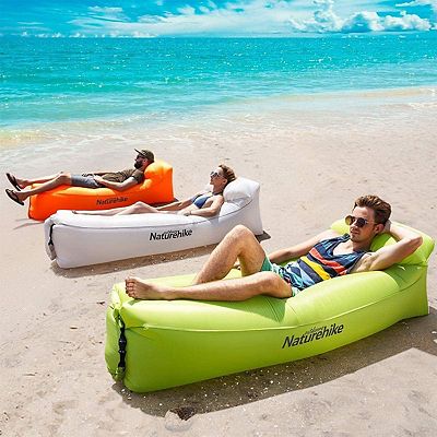 Inflatable fashion lounger camping