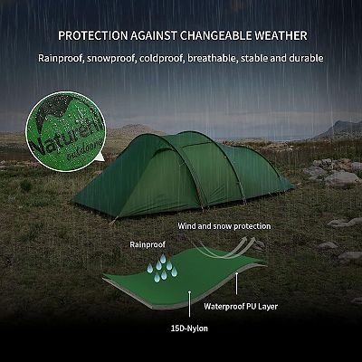 naturehike opalus 3 ダークグリーン　未使用品 Amazon.com : Naturehike Opalus Tunnel Backpacking Tent for 2