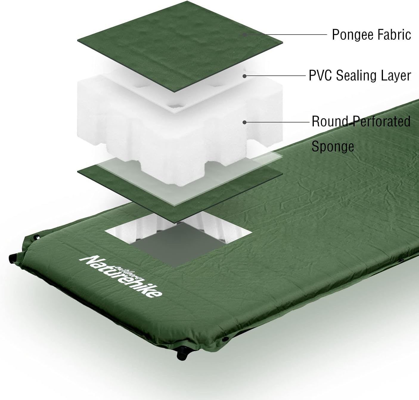 Naturehike Self-Inflating Caping Sleeping Air At With Pillow Built-in