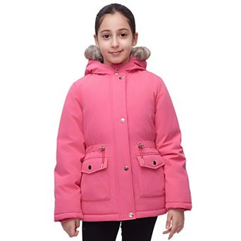 Girl Rokka&rolla Sherpa Fleece Lined Parka Coat