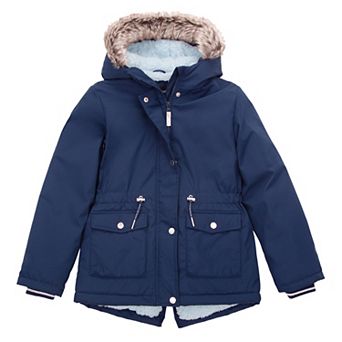 Girl Rokka&rolla Sherpa Fleece Lined Parka Coat