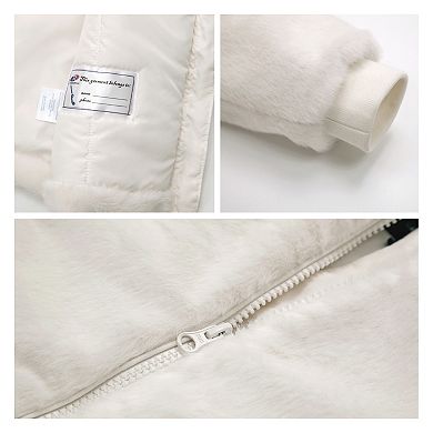 Toddler Girls' Hooded Sherpa Jacket