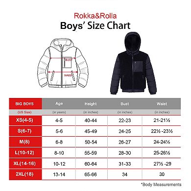 Boys’ Rokka&rolla Sherpa Fleece Jacket