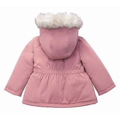 Baby Girl Rokka&rolla Puffer Jacket With Sherpa Fleece Lining