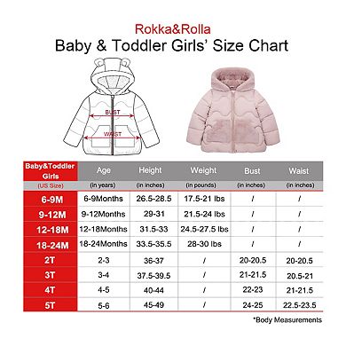 Toddler Girl Rokka&rolla Soft Lined Puffer Jacket