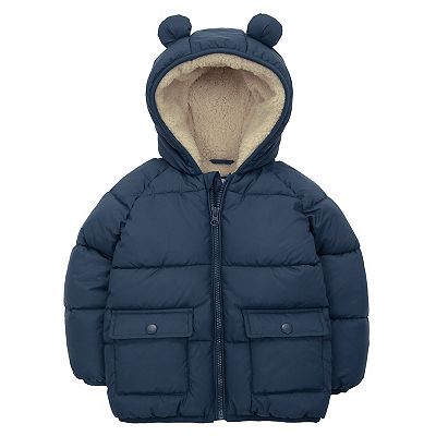 Baby Boy Rokka&Rolla Sherpa Fleece Lined Puffer Jacket