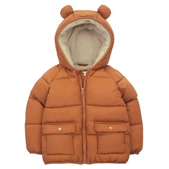 Baby Boy Rokka&Rolla Sherpa Fleece Lined Puffer Jacket
