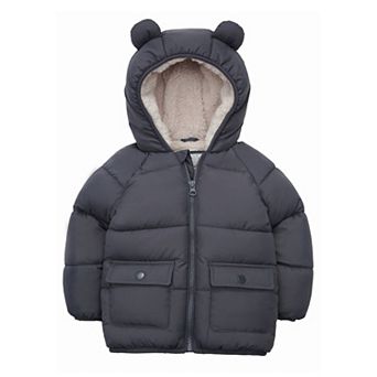 Baby Boy Rokka&Rolla Sherpa Fleece Lined Puffer Jacket