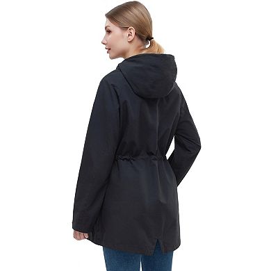 Women's Hooded Anorak Trench Coat