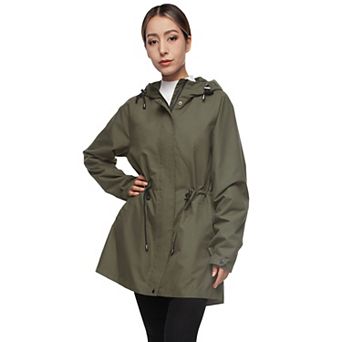 Women's Hooded Anorak Trench Coat