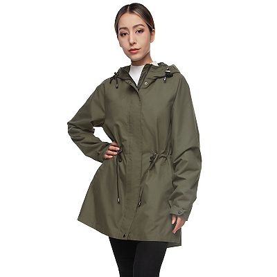 Women's Hooded Anorak Trench Coat