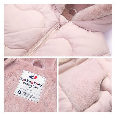 Baby Girl Rokka&rolla Soft Lined Puffer Jacket