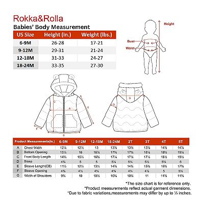Baby Girl Rokka&rolla Soft Lined Puffer Jacket