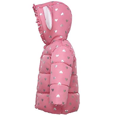 Baby Girl Rokka&rolla Soft Fleece Lined Puffer Jacket Winter Coat