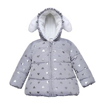 Baby Girl Rokka&rolla Soft Fleece Lined Puffer Jacket Winter Coat