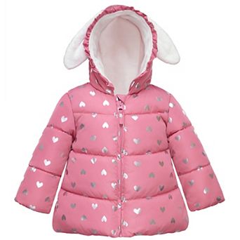 Baby Girl Rokka&rolla Soft Fleece Lined Puffer Jacket Winter Coat