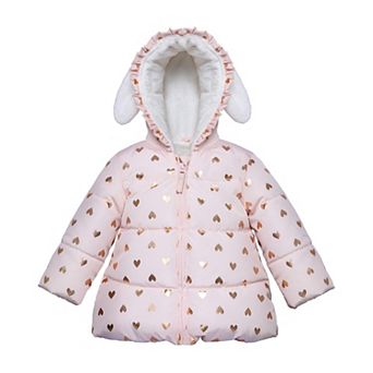 Baby Girl Rokka&rolla Soft Fleece Lined Puffer Jacket Winter Coat