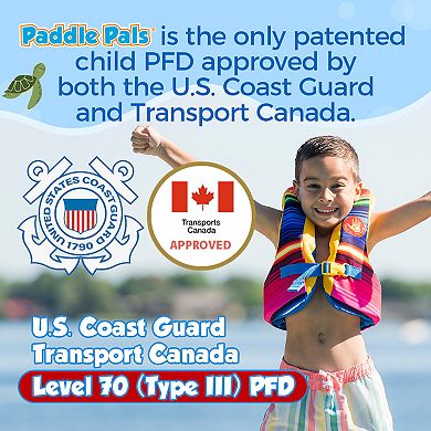 Body Glove Paddle Pals Splash Child Swim Vest, Fits 33-55 LBS