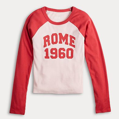 Juniors' Threads of Luxx Rome 1960 Long Sleeve Tee