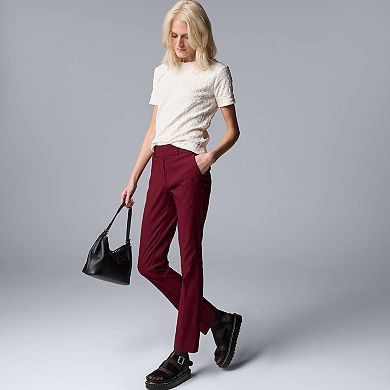 Women's Simply Vera Vera Wang Polished Twill Ankle Pants