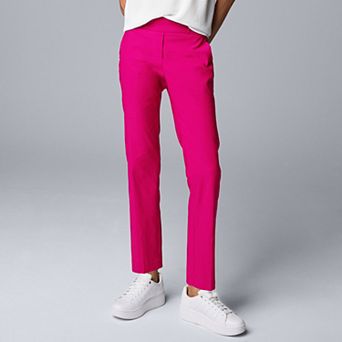 Women's Simply Vera Vera Wang Modern Fit Polished Twill Ankle Pants