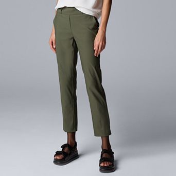 Women's Simply Vera Vera Wang Polished Twill Ankle Pants