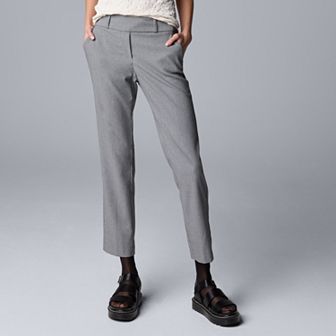 Women's Simply Vera Vera Wang Polished Twill Ankle Pants