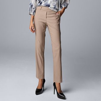 Women's Simply Vera Vera Wang Polished Twill Ankle Pants