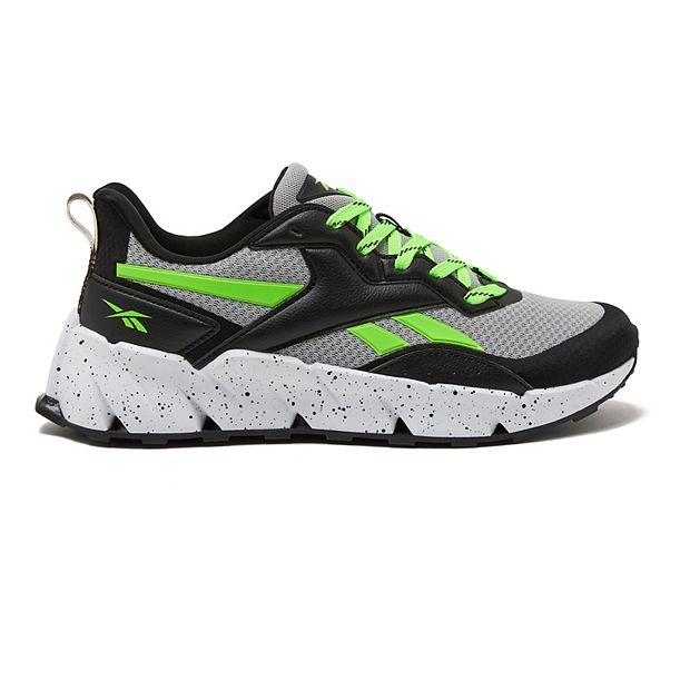 Reebok Vizome Kids Shoes Boy s Size 6 Gray Black Green
