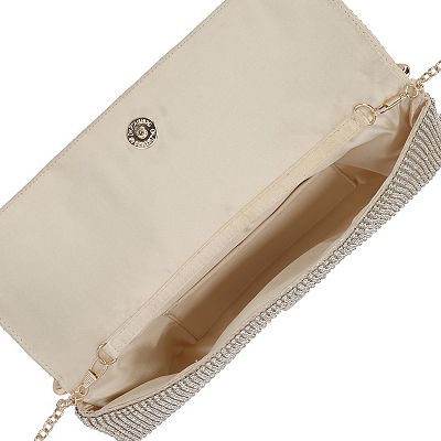 美品　JESSICA MCCLINTOCK  パーティバッグ ビーズ　ゴールド 美品 JESSICA MCCLINTOCK パーティバッグ ビーズ ゴールド