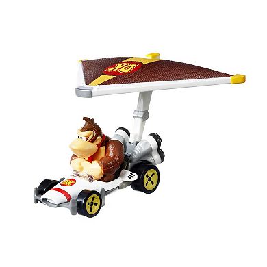 Hot Wheels Mario Kart Die-Cast Donkey Kong B-Basher and Super Glider by Mattel