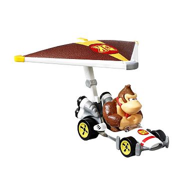 Hot Wheels Mario Kart Die-Cast Donkey Kong B-Basher and Super Glider by Mattel