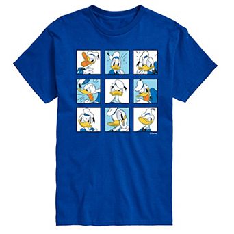 Disney's Mickey Mouse & Friends Donald Duck Men's Grid Graphic Tee