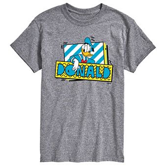 Disney's Mickey Mouse & Friends Donald Duck Men's Retro Graphic Tee