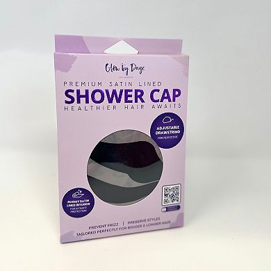 Glow by Daye Satin Lined Adjustable Shower Cap