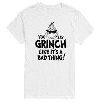Men's Dr. Seuss Grinch Like Its A Bad Thing Graphic Tee