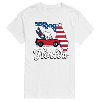 Men's Peanuts Snoopy Florida Americana Graphic Tee
