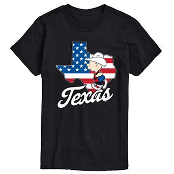 Men's Peanuts Charlie Brown Texas Americana Graphic Tee